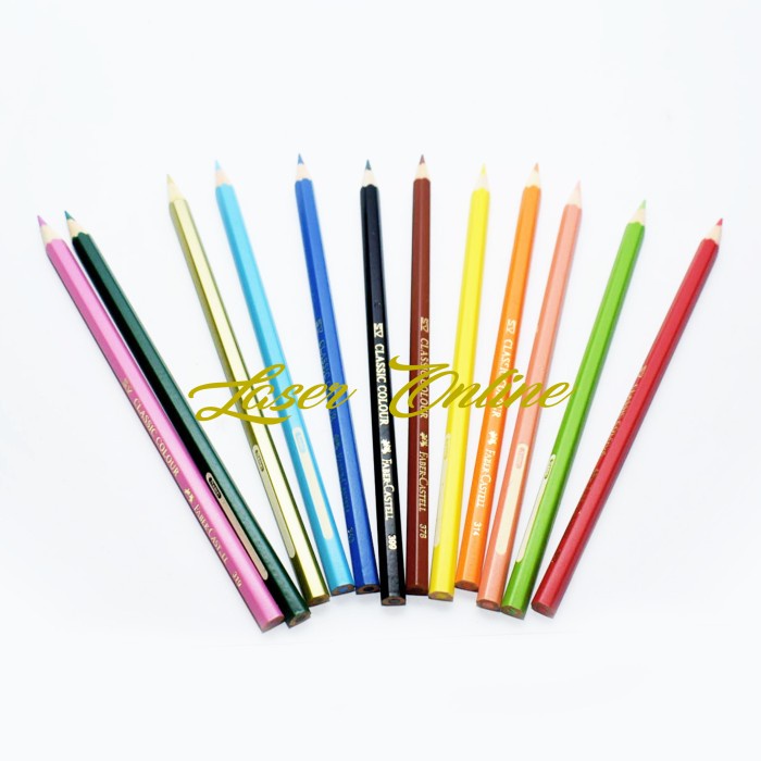 

Hot Sale Color Pencil & Crayons Pensil Warna Faber Castel Isi 12 Panjang Hemat