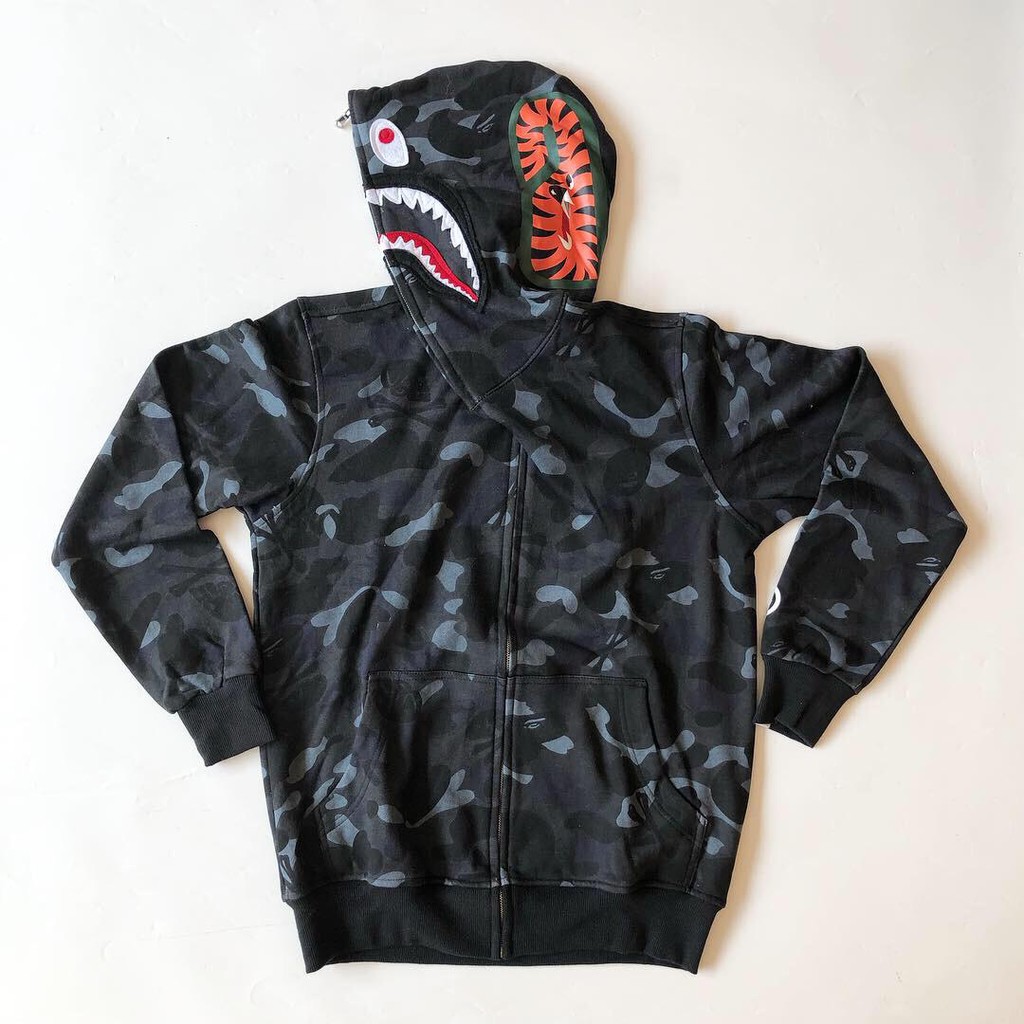 jaket hoodie shark