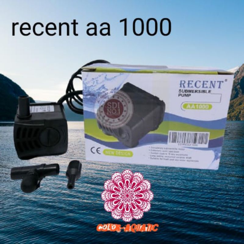 pompa aquarium kecil mini recent aa 1000 mesin air