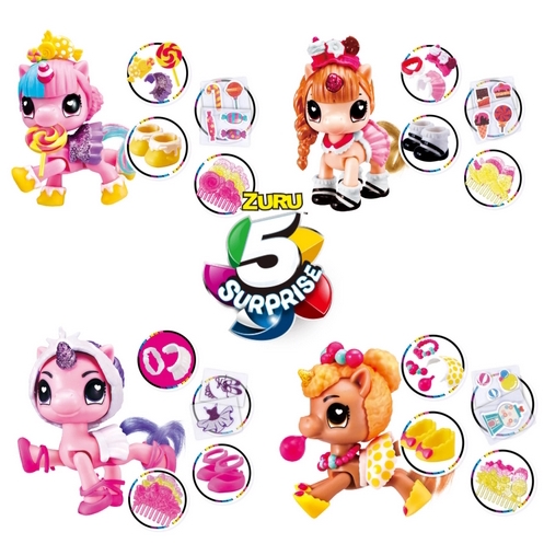 MAI584 MAINAN EGG ZURU 5 SURPRISE UNICORN SQUAD MAINAN ANAK ISI 1