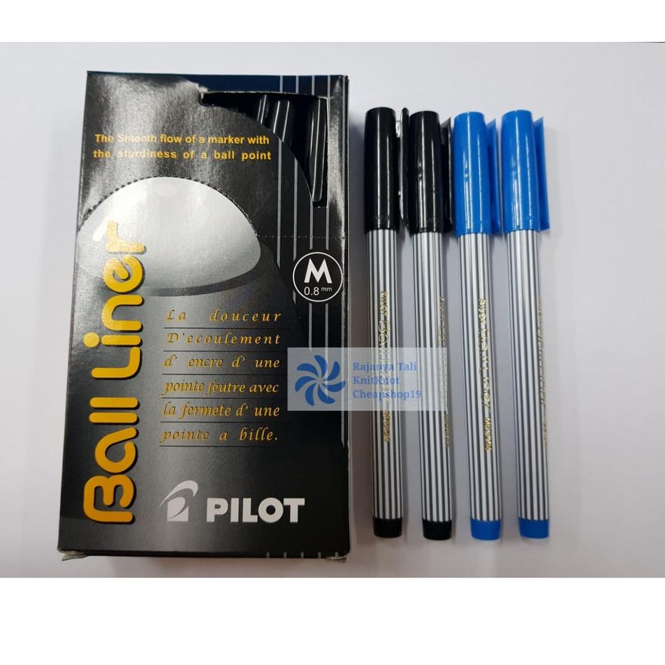 

FYKZ Ballpoint Pilot Ball liner (warna Hitam/Biru) PILOT ◍ 13