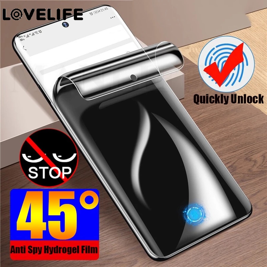 1pc Film Pelindung Layar Hydrogel Anti Intip Untuk Samsung Galaxy S22