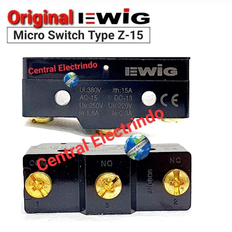 Limit Switch/Micro Switch Z-15-GW22-B 15A 250VAC 1NO 1NC EWIG.