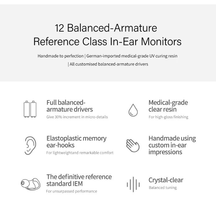 TRN X6 with Mic 6 Balanced Armature Driver Unit In Ear Earphone HIFI