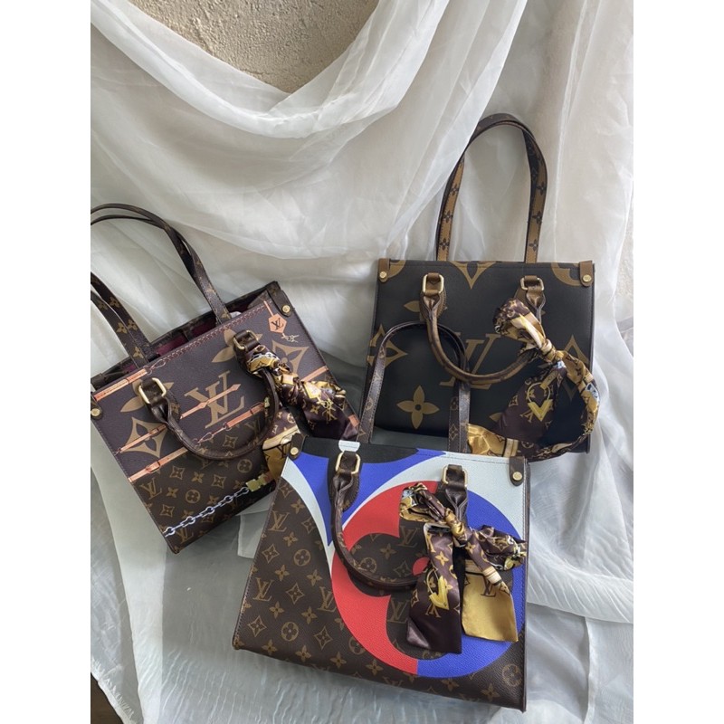 Jual Tas lv totebag with syal | Shopee Indonesia