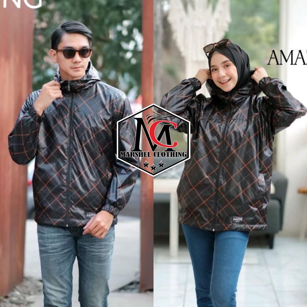 RCL - JAKET AMAZING PARASUT COUPLE ORIGINAL AMAZING-JAKET RAINBOW COUPLE BEST SELLER AG011832