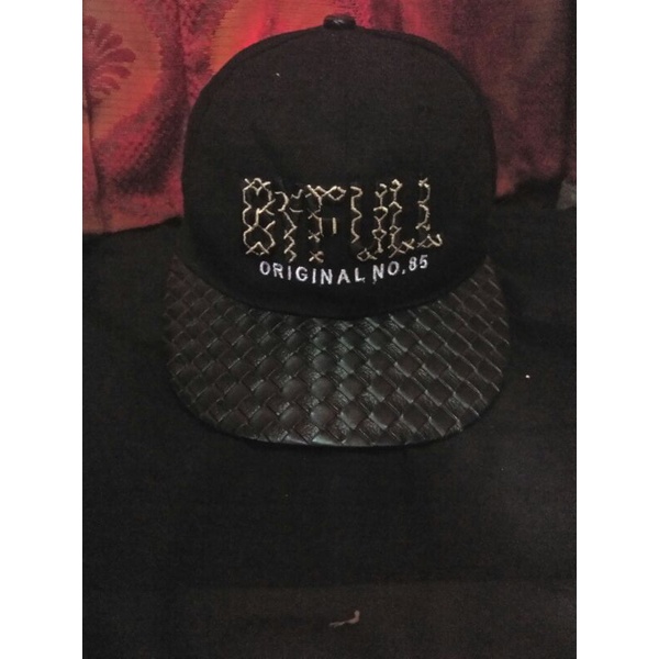 Topi Snapback BALLER visor atas kulit keras second