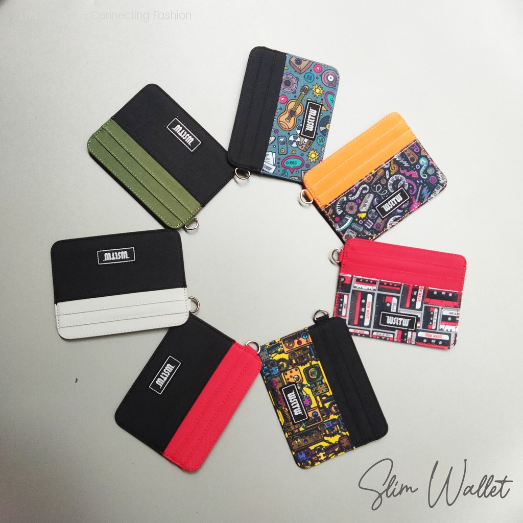 Dompet Kartu Pria Wanita Slim wallet Card Holder mini