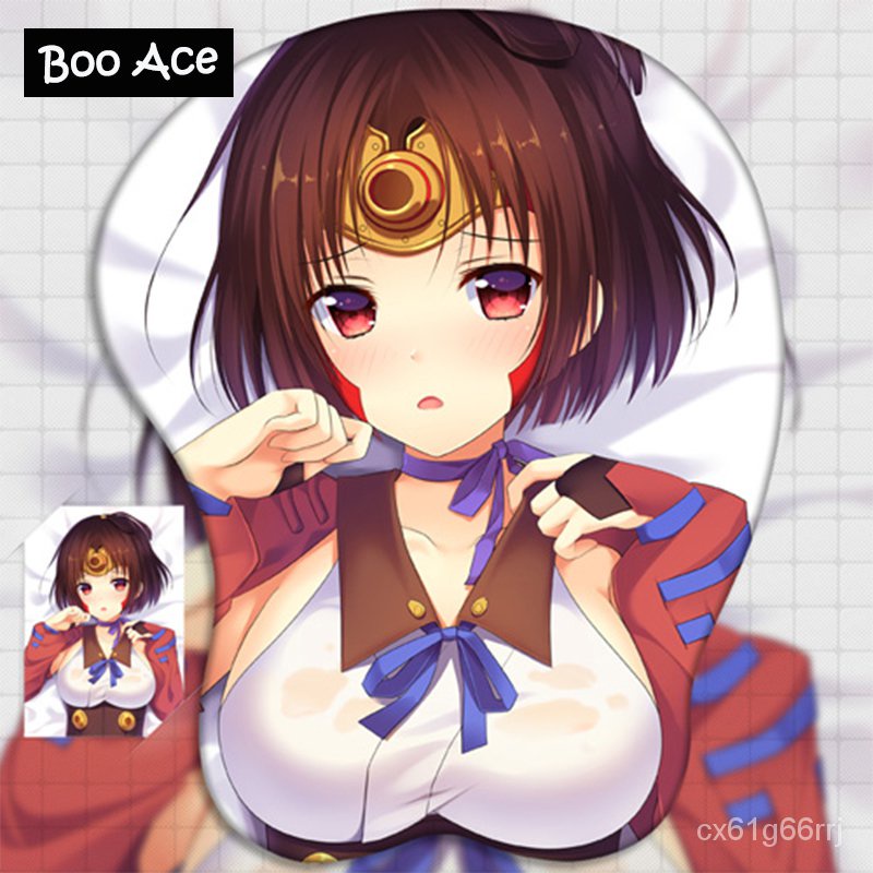 Kabaneri of Iron Fortress Anime 3D Oppai Mouse Pad Wrist rest