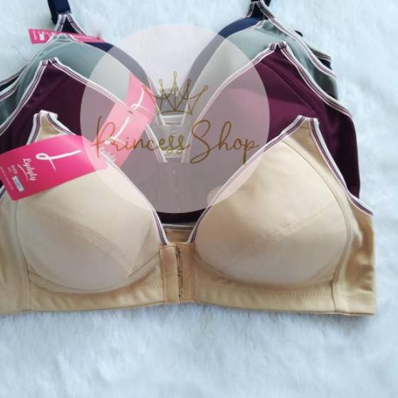 Terlaris / Lydyly Bra Tanpa Kawat/BH Kancing Depan Cup B 34-40 TERMURAH...