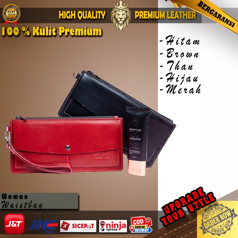 Dompet Kulit Lipat Wanita Tas Cewek Premium Untuk Kondangan Kekinan Simple Terbaru RV95