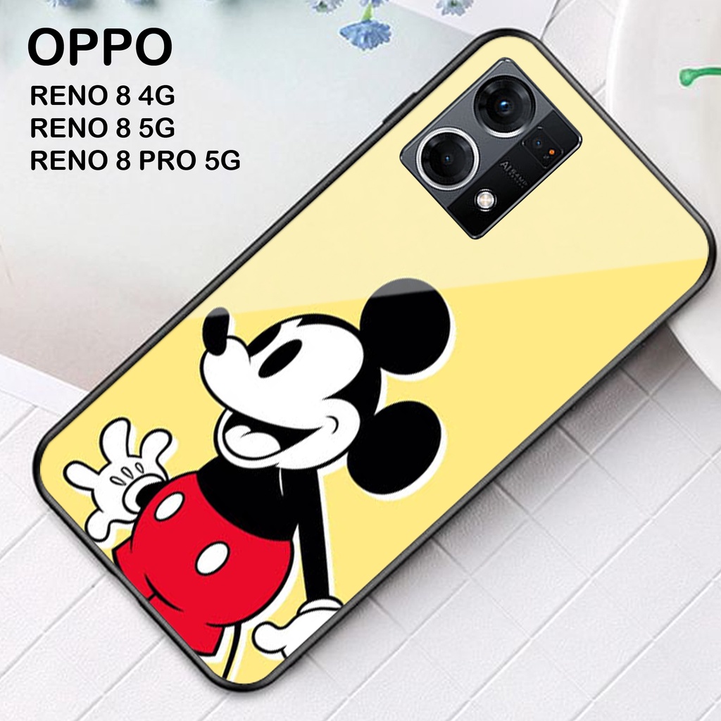 [N17] Softcase Glass Kaca Oppo Reno 8 4G 5G Pro 5G  - Case HP Oppo Reno 8 4G 5G Pro 5G - Casing HP O