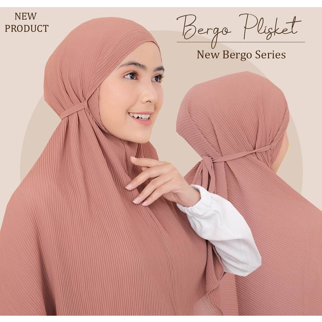 Hijab Bergo Maryam plisket Lidi/ bergo plisket / hijab plisket / kerudung plisket / jilbab plisket