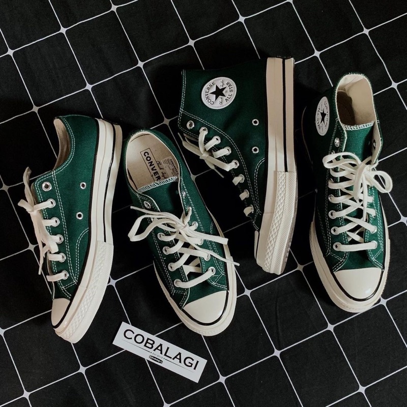 Sepatu Converse 70s Hijau Army Premium Quality / converse army premium / converse army terlaris