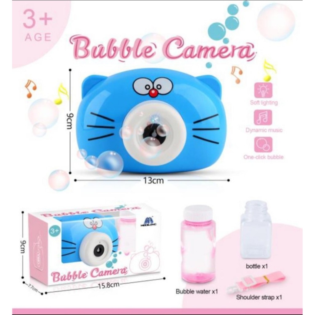 Mainan Bubble Buble Camera.Gelembung Sabun Kamera Elektrik + Sabun