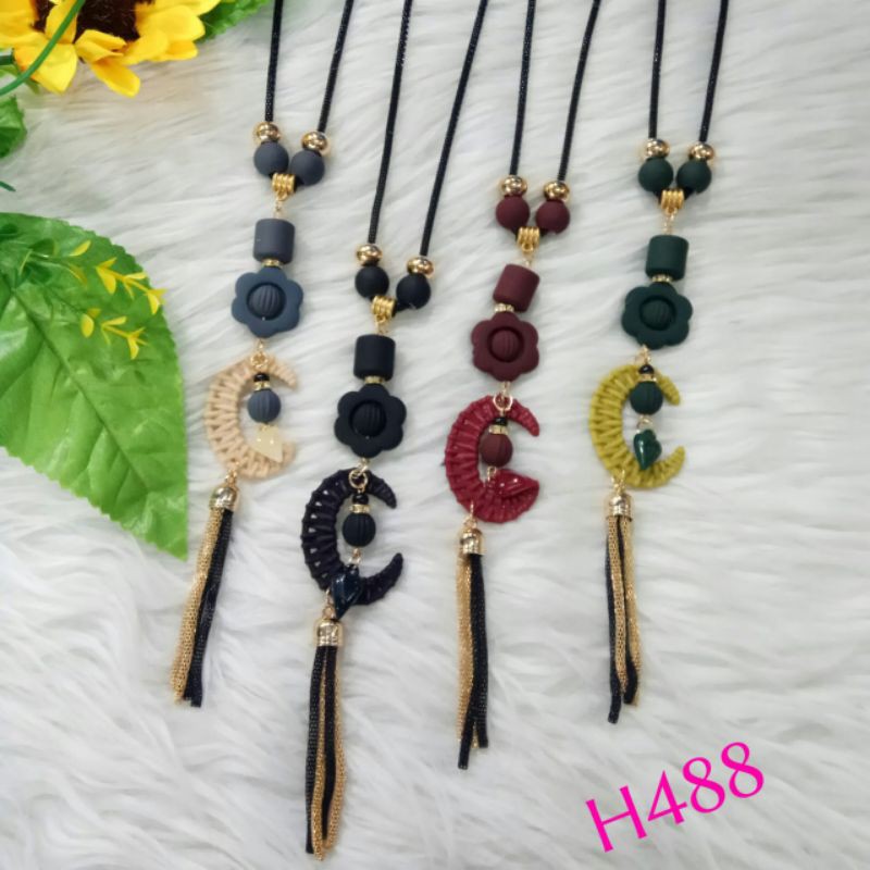 Kalung Rantai  / Tanduk Kerang Bahan  Wanita