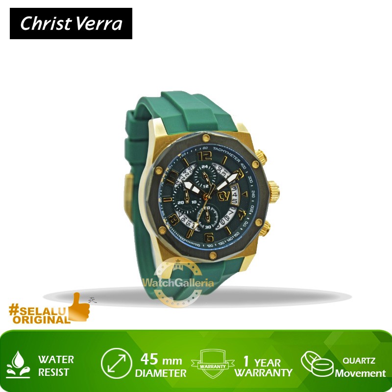 Jam Tangan Christ Verra CV C71177G-314 GRN Original Murah