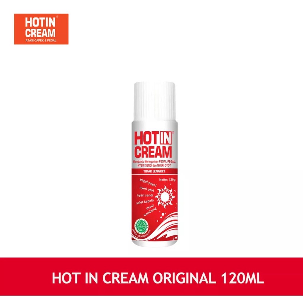 HOT IN CREAM ORIGINAL 120ML HOT IN CREAM STRONG 120ML HOT IN DCL 120ML HOT IN BOTOL AROMATHERAPY 120ML