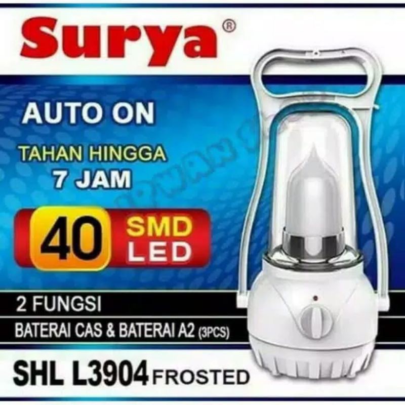 Lampu emergency Surya 3904 Frosted