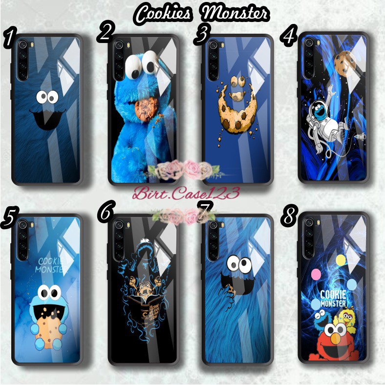 BC Case casing silikon softcase gambar COOKIES MONSTER back case glass oppo a3s a31 a7 f9 a5s a71