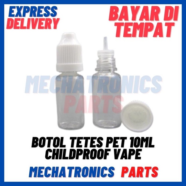 [BTL-9002] BOTOL TETES PET 10ML CHILDPROOF VAPE