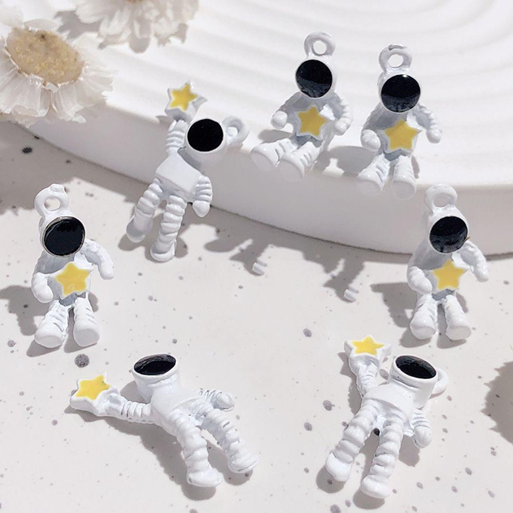 MXBEAUTY Astronot Nail Art Perhiasan INS-style Kreatif Kartun DIY Hiasan Nail Art