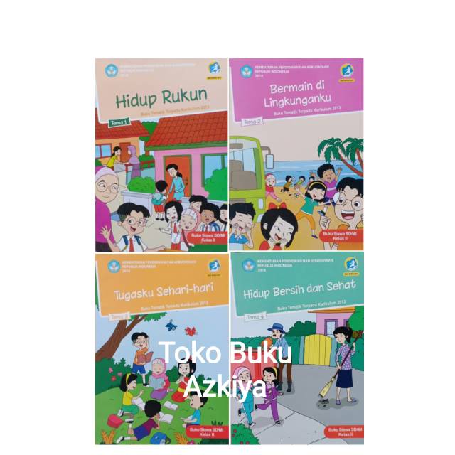 Paket Buku Tema 1 2 3 4 Kelas 2 SD Kemendikbud