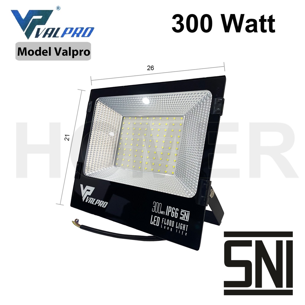 lampu led sorot / tembak / floodlight / outdoor / lapangan COB SMD super terang jarak jauh 300w 300 w 300 watt 300watt valescom valpro hattasu joson ip65 ip66 ip67