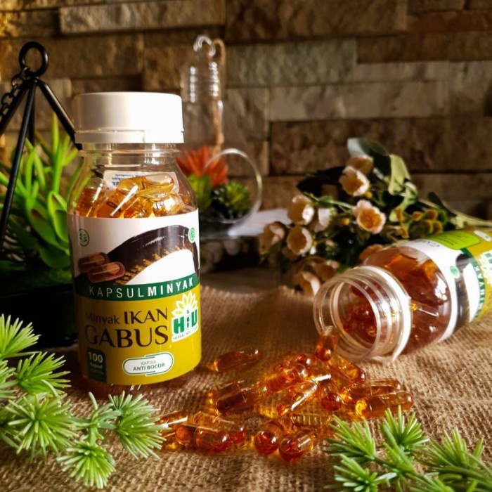 HIU Kapsul Minyak Ikan Gabus isi 100