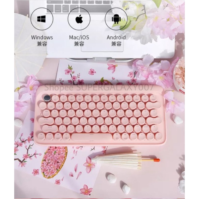 Lofree Dot Cherry Blossom Keyboard Wireless Bluetooth Keyboard Lofree Keyboard Android Windows Mac I
