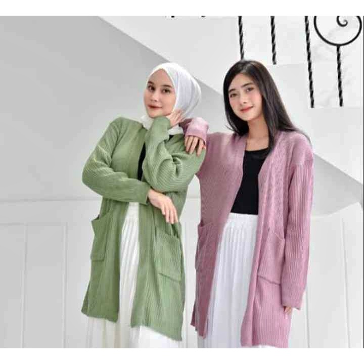 Long Cardy Belle Oversize Cardigan Rajut