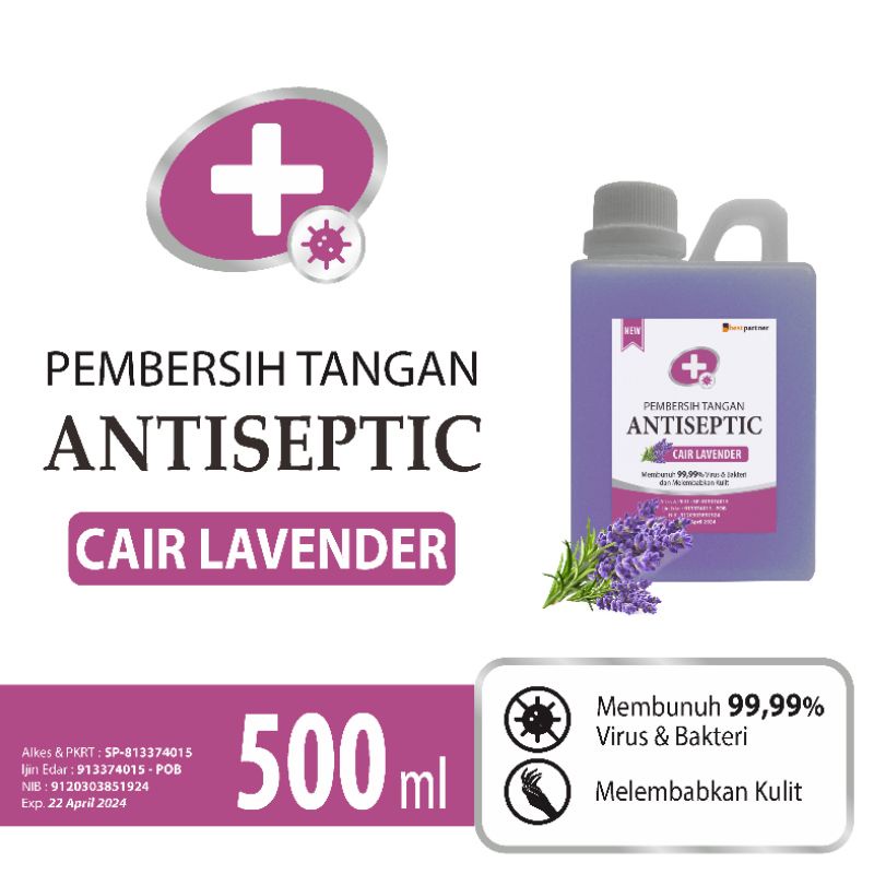 Handsanitizer antiseptic cair jerigen 500 ml aneka aroma