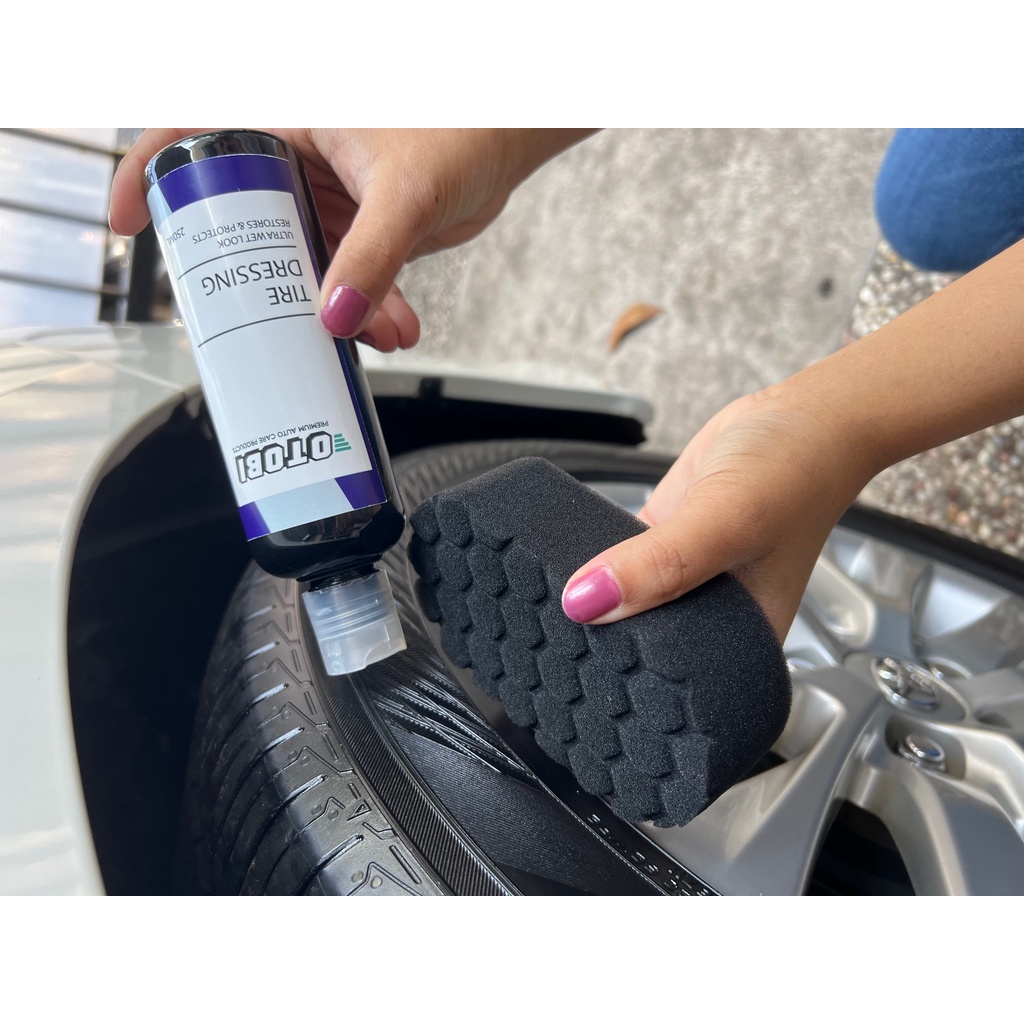 Tire Dressing Applicator Spon Untuk Oles Aplikasi Semir Ban Pad Sponge