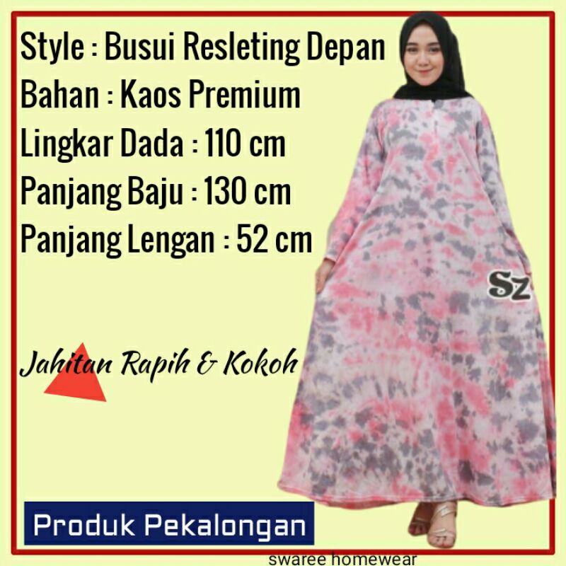 Gamis Modern Baju Muslim Jumbo Bahan Kaos Busui Modern Syar'i Long Dress Lengan Panjang Dewasa Kekinian Harga Grosir Murah