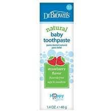 Dr browns natural baby toothpaste strawberry flavor/ pasta gigi dr brown's