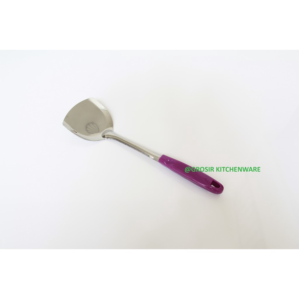 [EMD777] Spatula Stainless Steel Sodet Sutil Penggoreng Tebel Murah Ungu