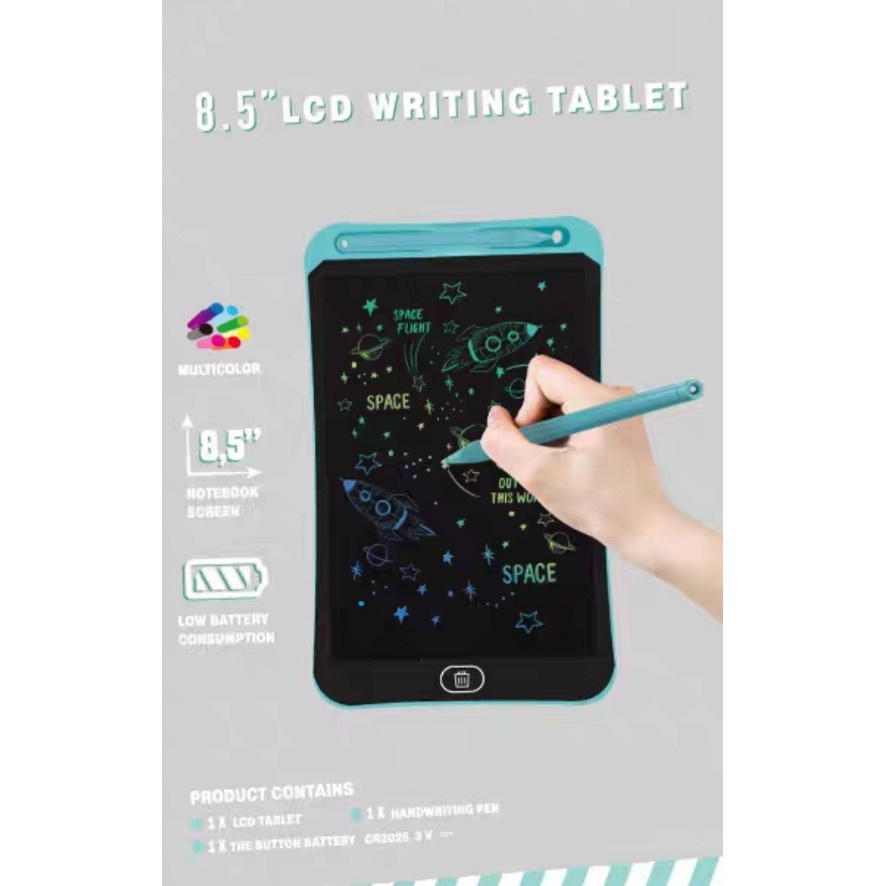 LCD DRAWING WRITING TABLET 8.5&quot;/PAPAN TULIS GAMBAR ANAK DAN DEWASA - missbejogrosir