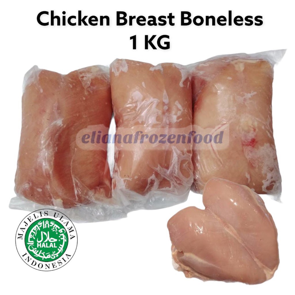 

CHICKEN BREAST BONELESS / FILLET DADA AYAM TANPA TULANG 1 KG