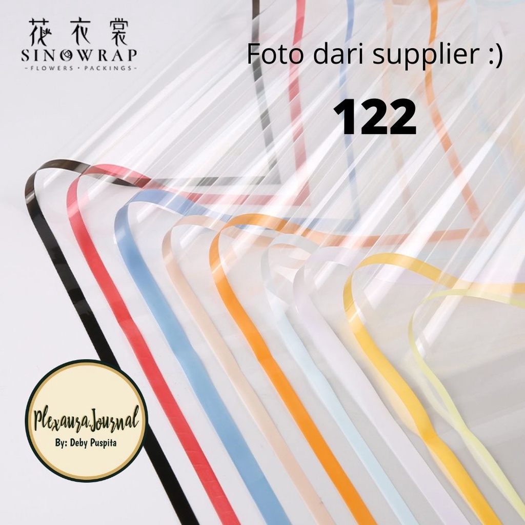 

[PAPEROVY] 1 lembar kertas buket / cellophane / wraping paper flower wrap motif TRANSPARAN LIST WARNA bogor buket bogor bisa cod snack money buket buket uang buket spundbond buket murah bahan buket grosir buket diy buket money cake money bucke flower buk