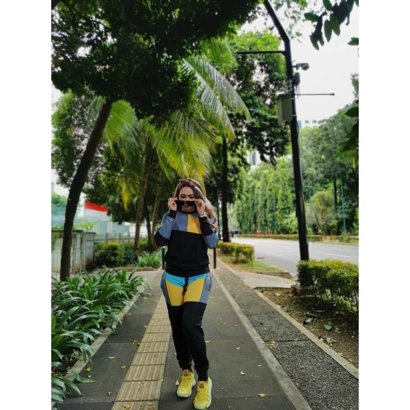 BAJU SENAM AEROBIC SXB CHEERFUL JUMPER  AND JOGGER