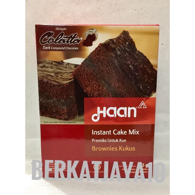 

[[COD]] Haan Instant Cake Mix Brownies Kukus Tepung Premix Brownis 415 gr PROMO Kode 158