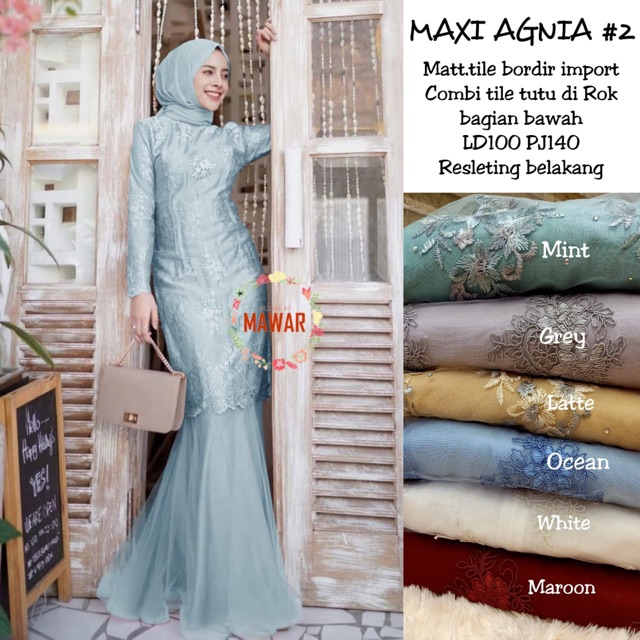 Maxi agnia / agnia maxy / agnia maxi by raisa collection / mermaid gown / tile dress / mermaid dress