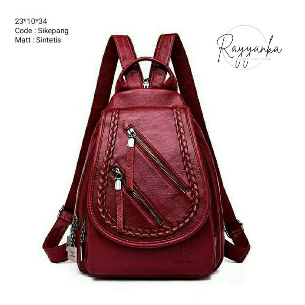 Tas Ransel Wanita Terlaris New Model Kp4ng Bahan Kulit Sintetis Premium