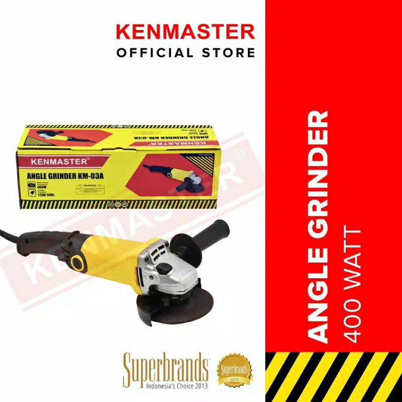 KENMASTER  KM 03A Angle Hand Grinder  Grinda Mesin Gerinda