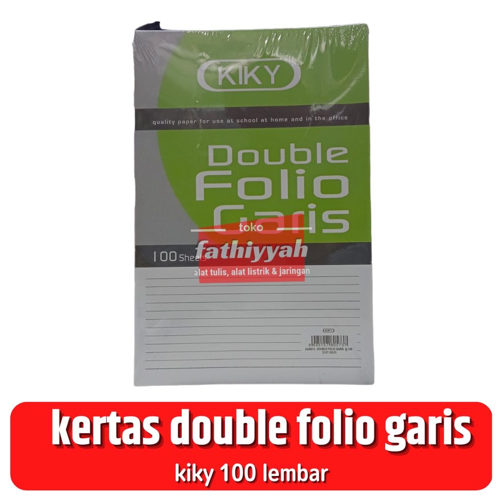 

kiky double folio garis 100 sheet 100 lembar