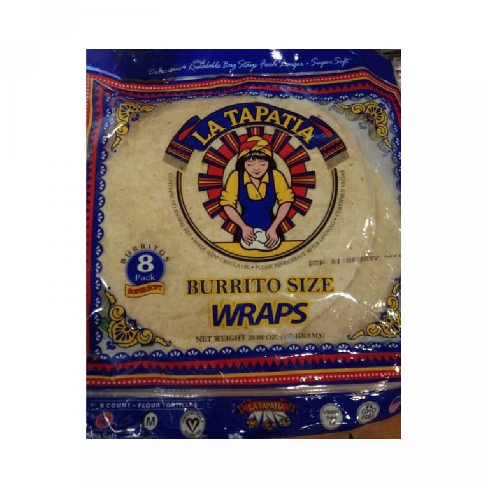 

LATAPATIA Burritos Tortilla Wraps 592 Gr 8 Pack Original Import MEXICO