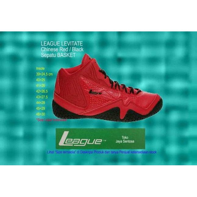 Sepatu Basket League Levitate Black/Red