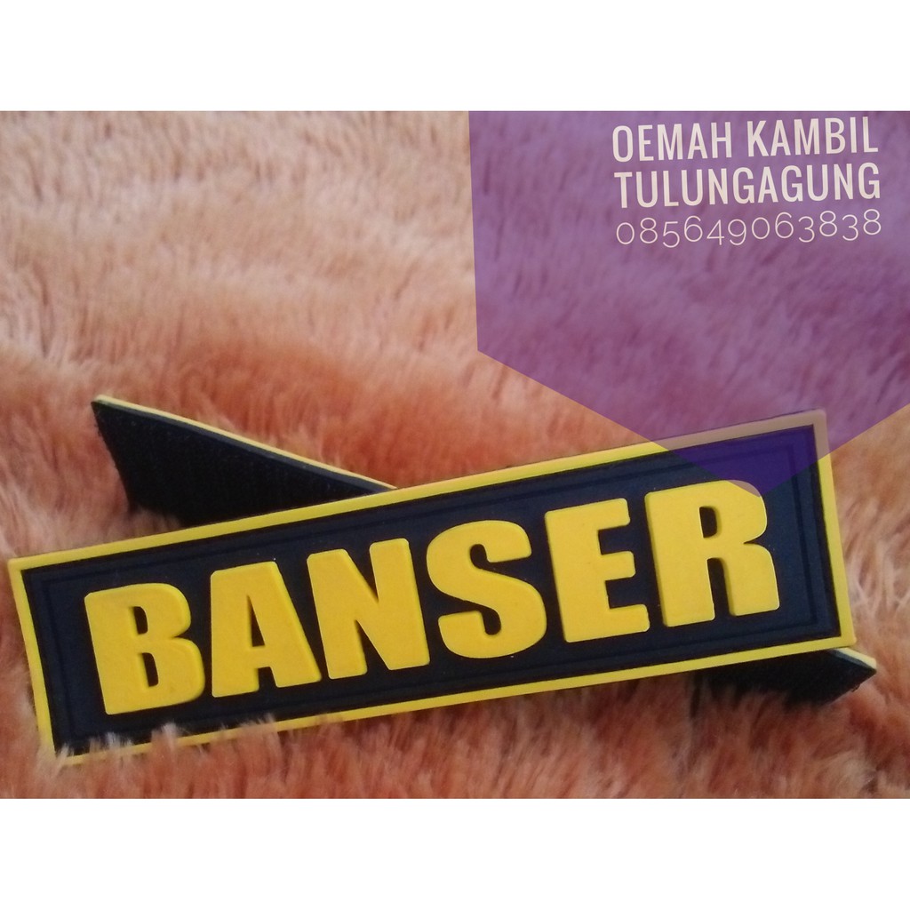 BNSR Rubber Patch Tulisan Banser