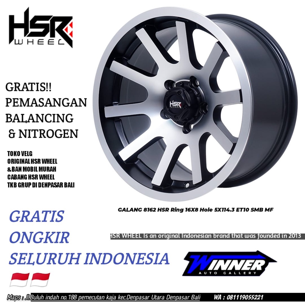 Velg Mobil Offroad R16 HSR WHEEL GALANG R16 Original Rush Terios