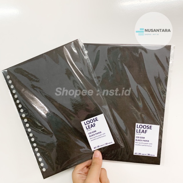 

LOOSE LEAF BLACK / HITAM / PUTIH / A5 B5 A6